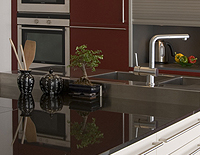 Edle Optik mit Granit und Naturstein